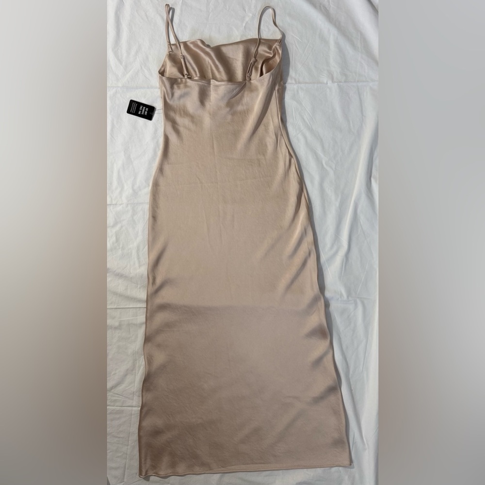 NWT XS Champagne Slip Dress Express adjustable shoulder straps - Picture 8 of 8